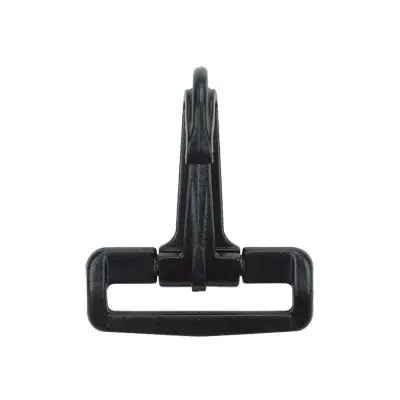 3/4 Inch Plastic Swivel Snap Hook Black - Strapworks