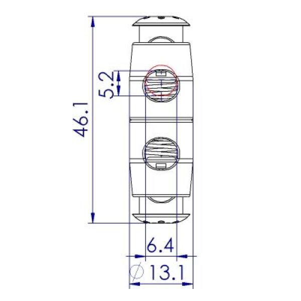 Double Sided Cord Lock - Ji-Horng Plastic