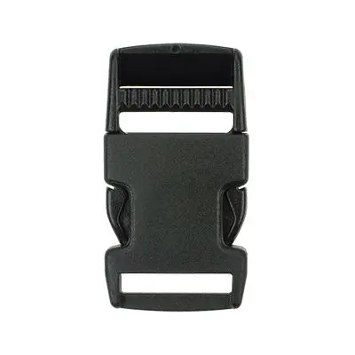 Quick Side Release Buckle Clips - 50mm - Black Plastic - 1 Backpack Bag Clip